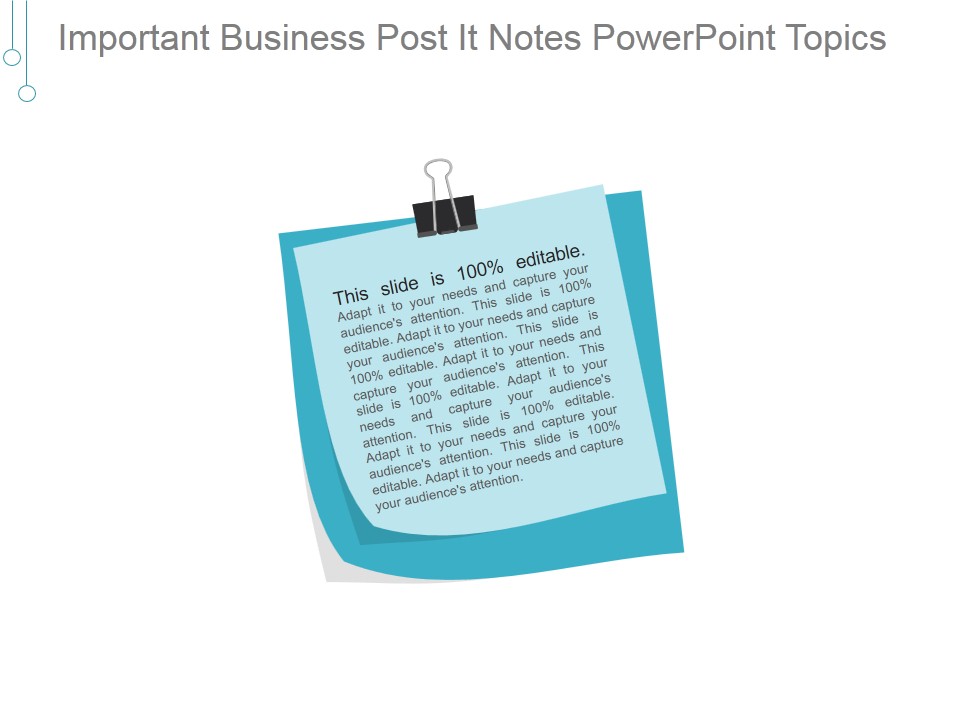 Important Business Post It Notes Ppt PowerPoint Presentation Gallery