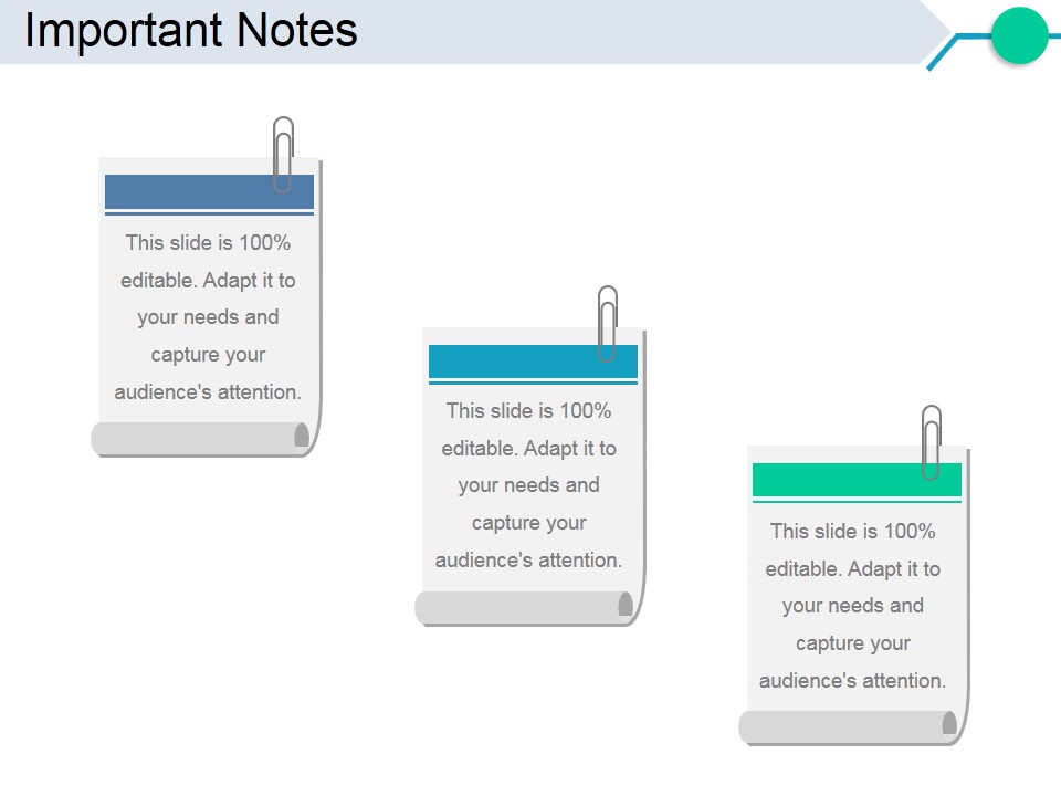 Important Notes Ppt PowerPoint Presentation Gallery Designs