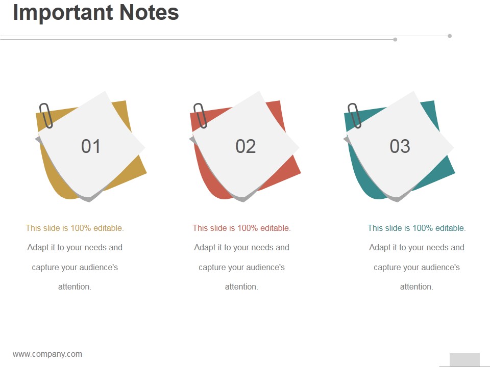 Important Notes Ppt PowerPoint Presentation Infographic Template