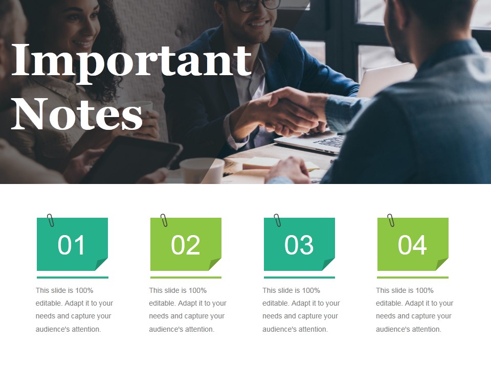 Important Notes Ppt PowerPoint Presentation Inspiration Portfolio