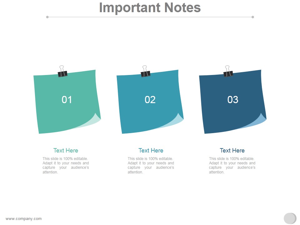 Important Notes Ppt PowerPoint Presentation Introduction