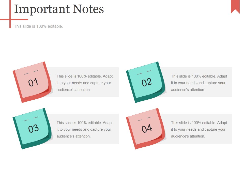 Important Notes Ppt PowerPoint Presentation Outline Elements