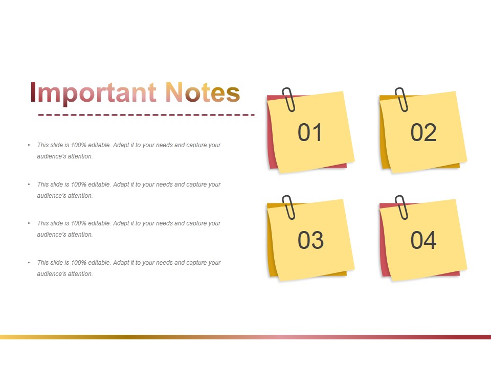 Important Notes Ppt PowerPoint Presentation Outline Visuals