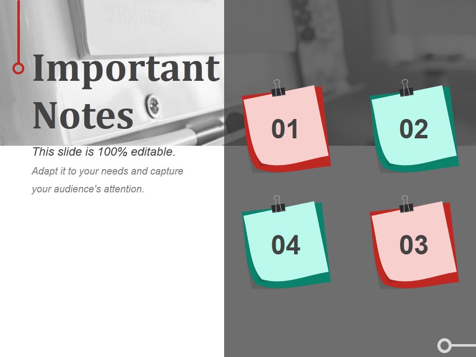 Important Notes Ppt PowerPoint Presentation Professional Format