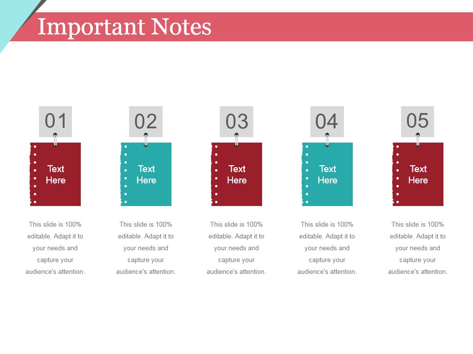 Important Notes Ppt PowerPoint Presentation Slides Design Ideas