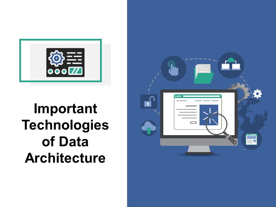 Important Technologies Of Data Architecture Ppt PowerPoint Presentation Icon Display