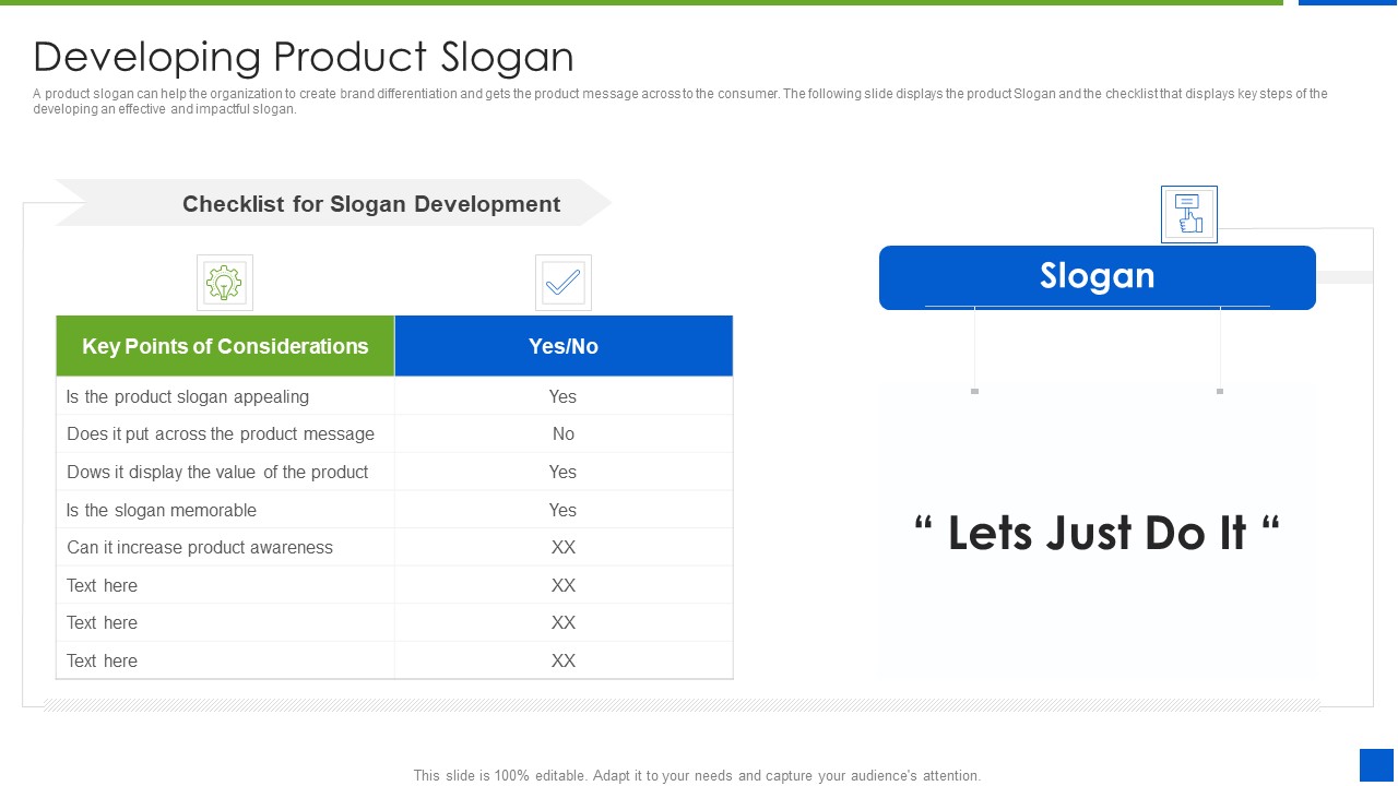 Improving Brand Recognition With Message And Differentiation Strategy Developing Product Slogan Graphics PDF