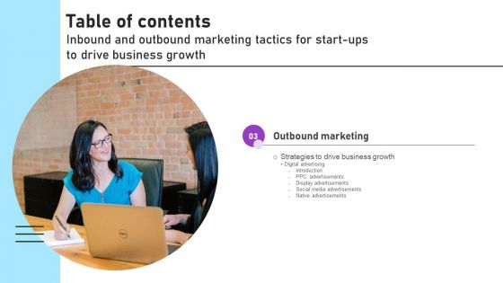 Inbound And Outbound Marketing Tactics For Start Ups To Drive Business Growth Ppt PowerPoint Presentation Complete Deck With Slides