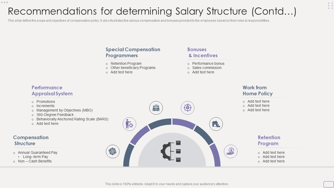 Income Assessment Report Recommendations For Determining Salary Structure Contd Information PDF