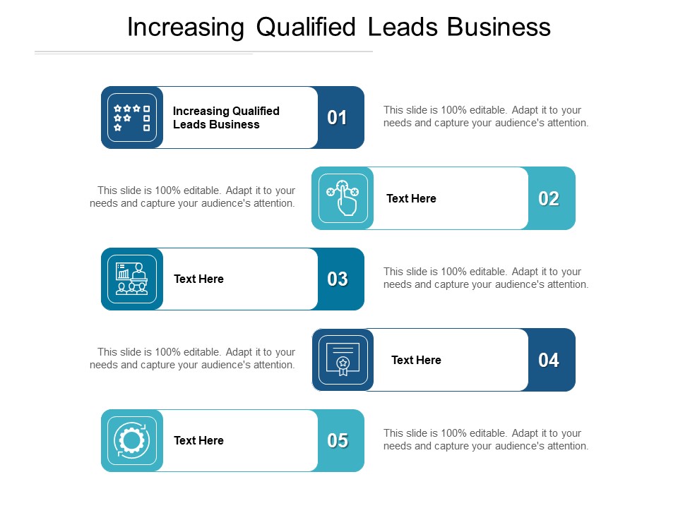 Increasing Qualified Leads Business Ppt PowerPoint Presentation Gallery Slide Portrait Cpb Pdf
