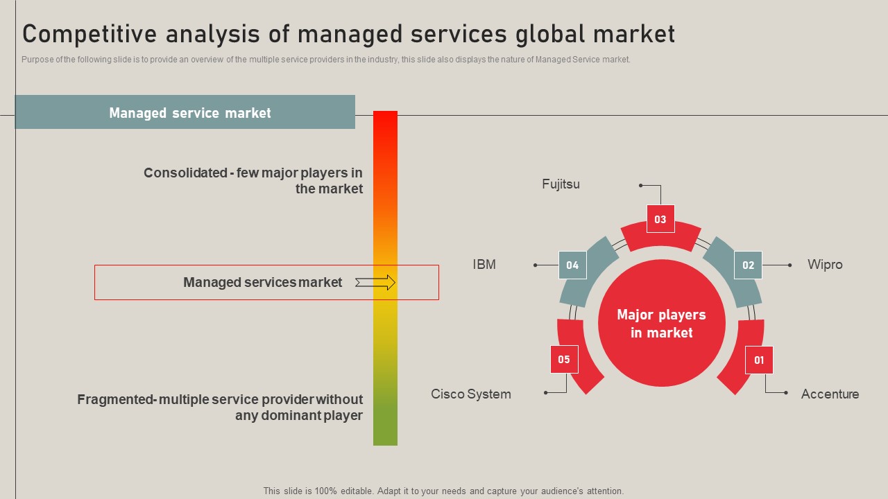Individualized Pricing Approach For Managed Services Competitive Analysis Of Managed Services Elements PDF