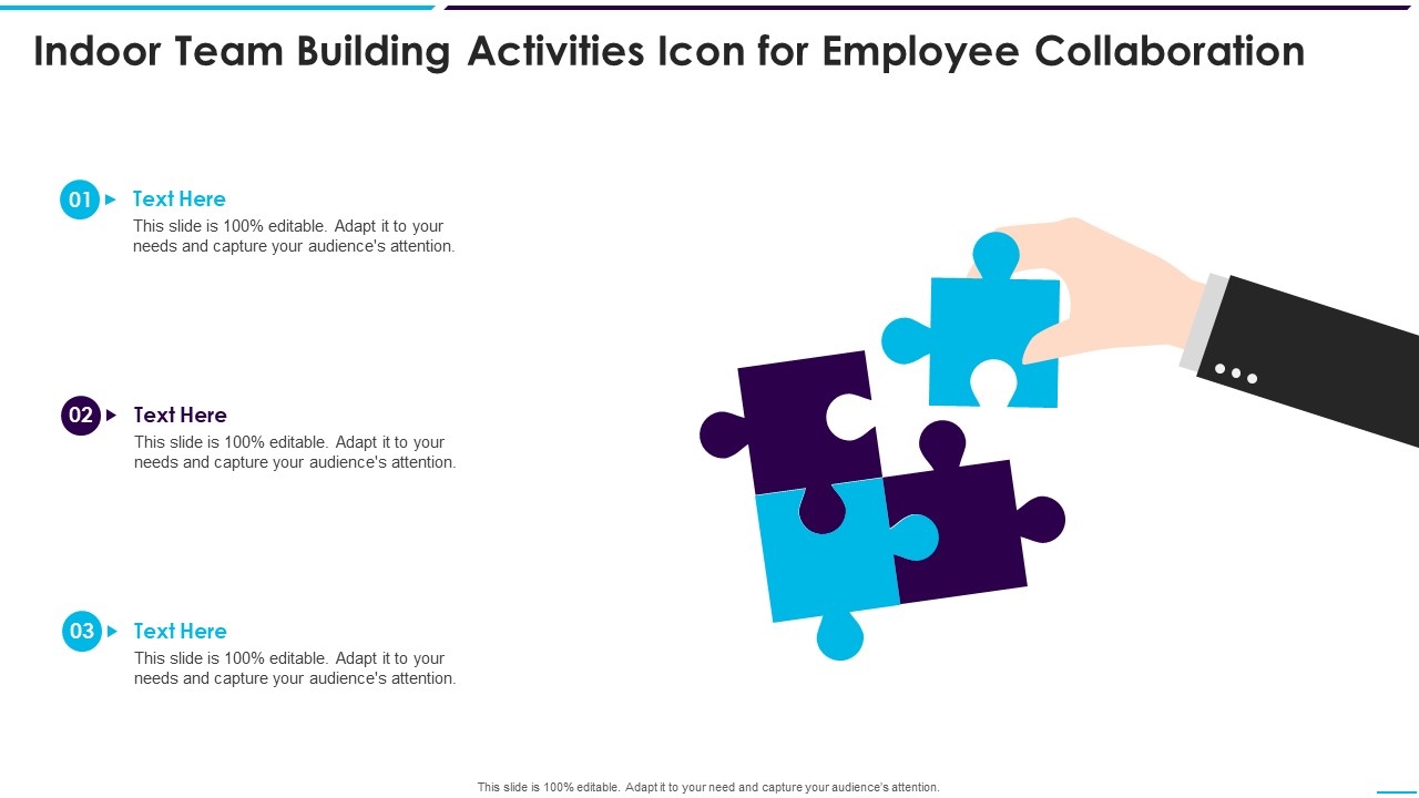 Indoor Team Building Activities Icon For Employee Collaboration Designs PDF