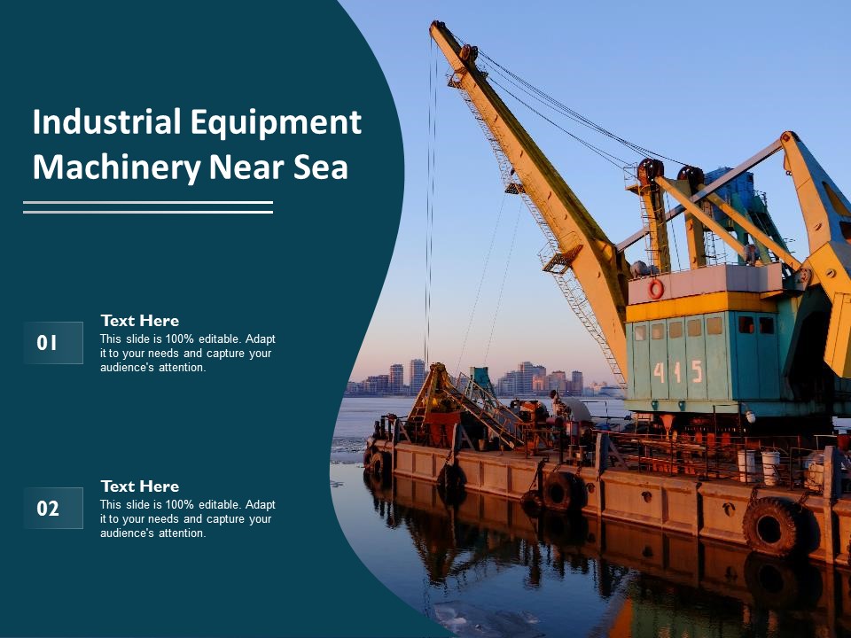 Industrial Equipment Machinery Near Sea Ppt PowerPoint Presentation Gallery Styles PDF