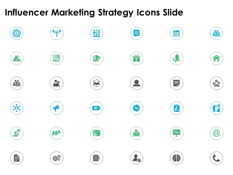 Influencer Marketing Strategy Icons Slide Arrow Target Ppt PowerPoint Presentation Layouts Outfit
