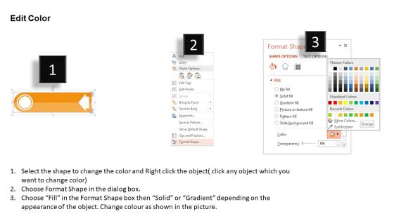 Infographic Banners With Numeric Fonts PowerPoint Template
