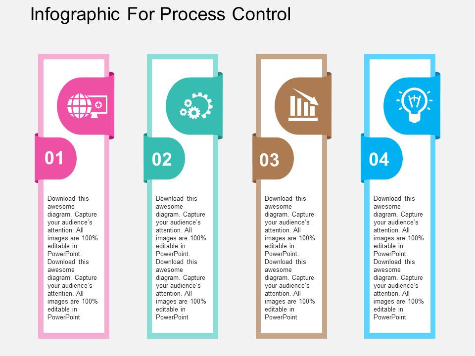 Infographic For Process Control Powerpoint Templates