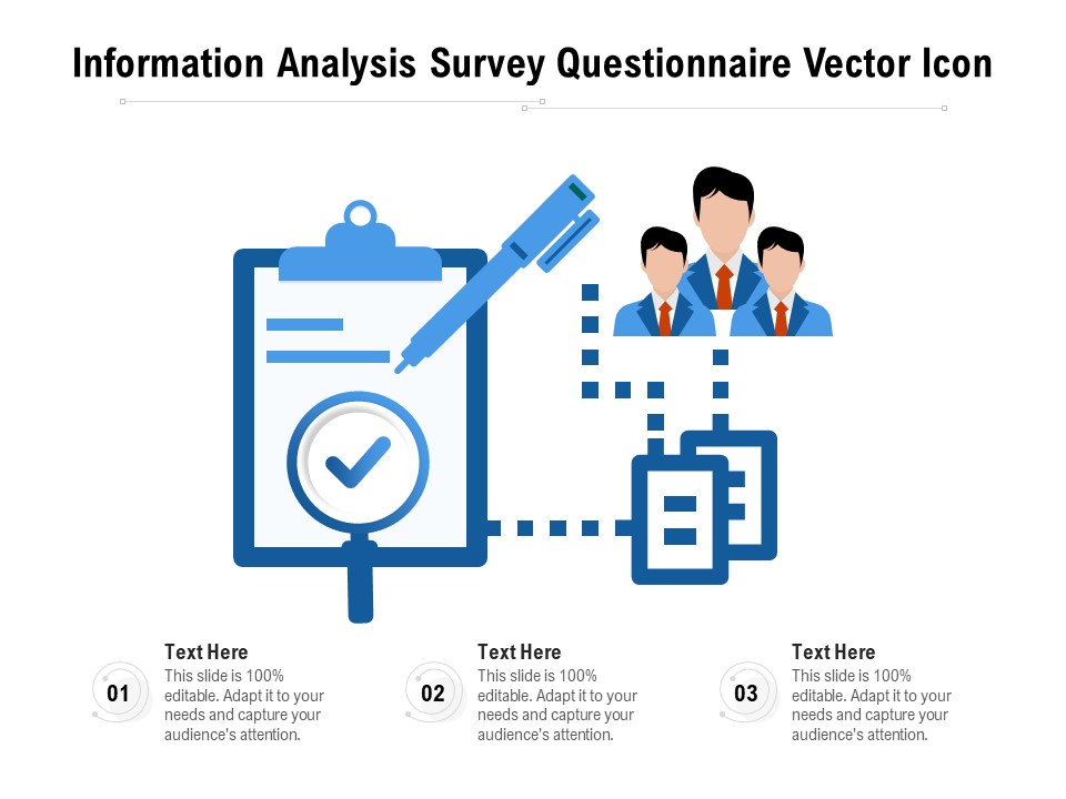 Information Analysis Survey Questionnaire Vector Icon Ppt PowerPoint Presentation File Rules PDF