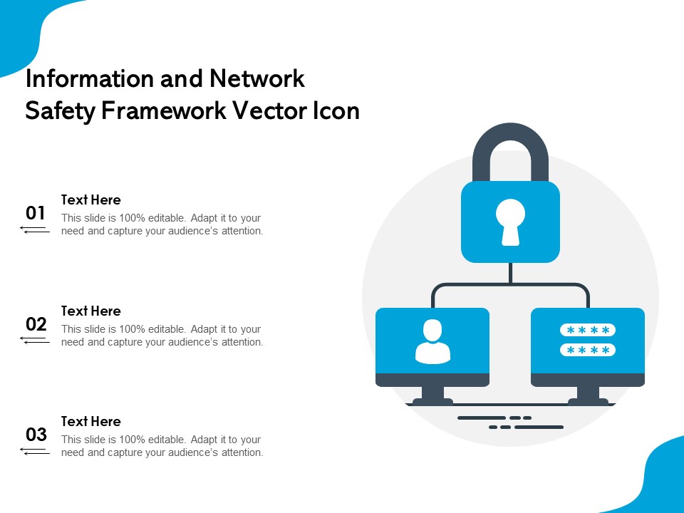 Information And Network Safety Framework Vector Icon Ppt PowerPoint Presentation File Designs PDF