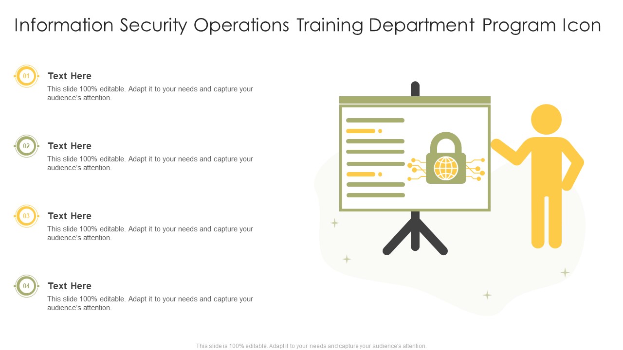Information Security Operations Training Department Program Icon Introduction PDF