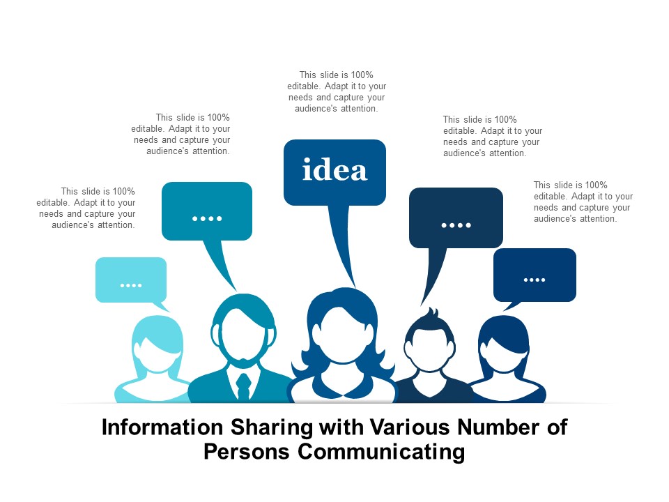 Information Sharing With Various Number Of Persons Communicating Ppt PowerPoint Presentation Show Gridlines PDF