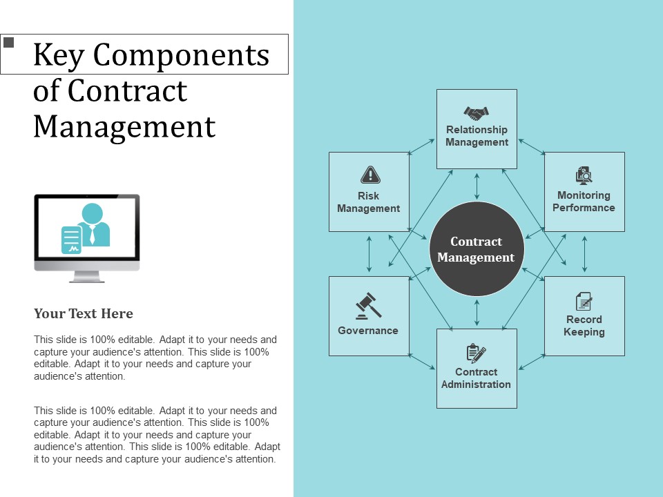 Infrastructure Project Management In Construction Key Components Of Contract Management Designs PDF
