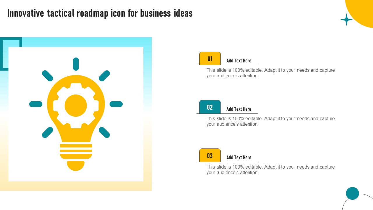 Innovative Tactical Roadmap Icon For Business Ideas Portrait PDF