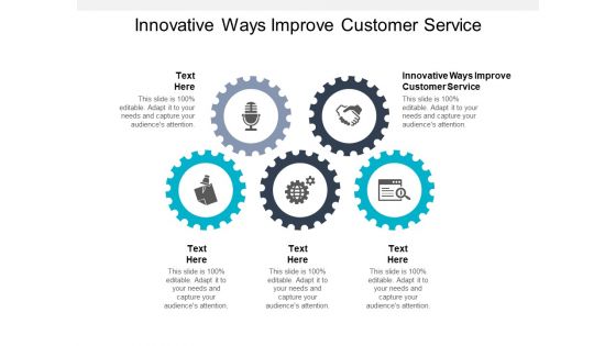 Innovative Ways Improve Customer Service Ppt PowerPoint Presentation File Visuals Cpb
