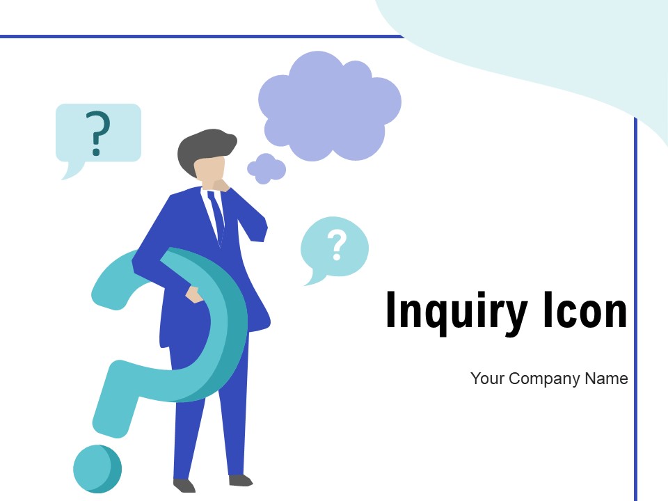 Inquiry Icon Employee Computer Monitor Laptop Representing Ppt PowerPoint Presentation Complete Deck
