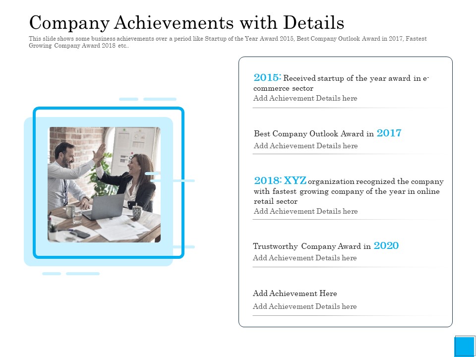 Insurance Organization Pitch Deck To Raise Money Company Achievements With Details Professional PDF