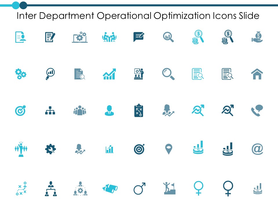 Inter Department Operational Optimization Icons Slide Ppt PowerPoint Presentation Inspiration Master Slide