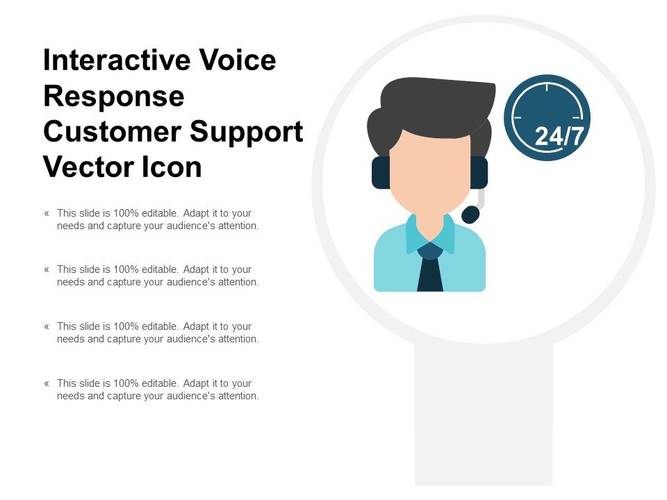 Interactive Voice Response Customer Support Vector Icon Ppt PowerPoint Presentation Show Graphics Template