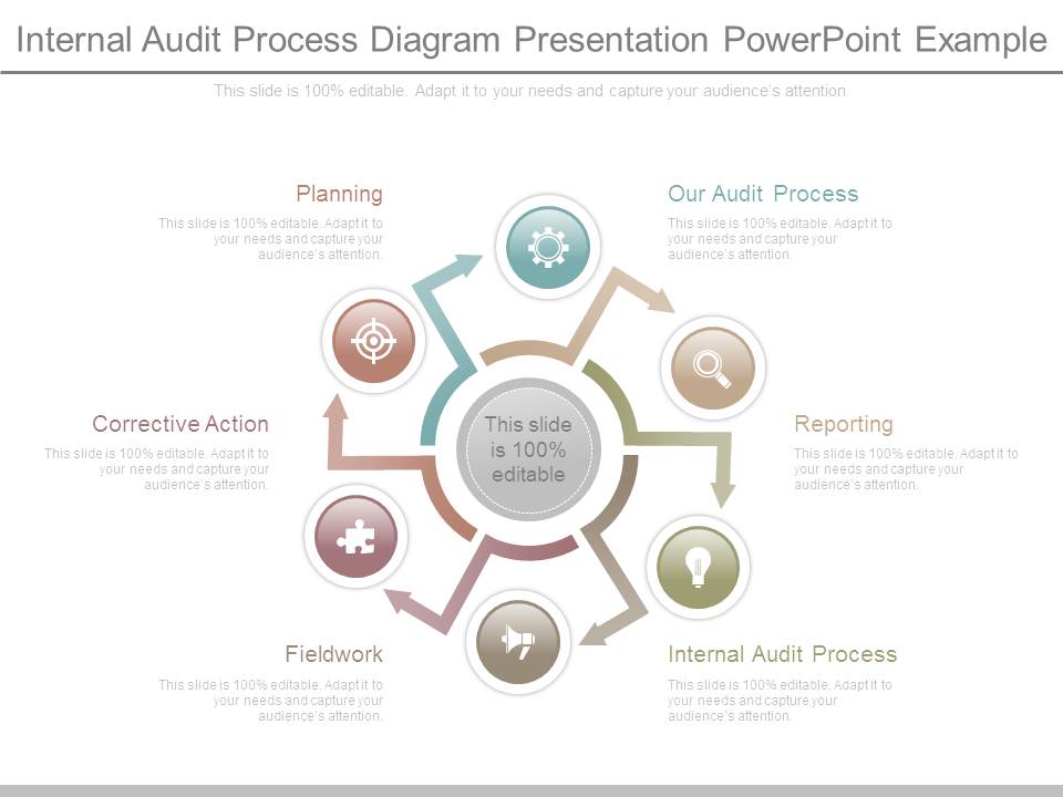 Internal Audit Process Diagram Presentation Powerpoint Example