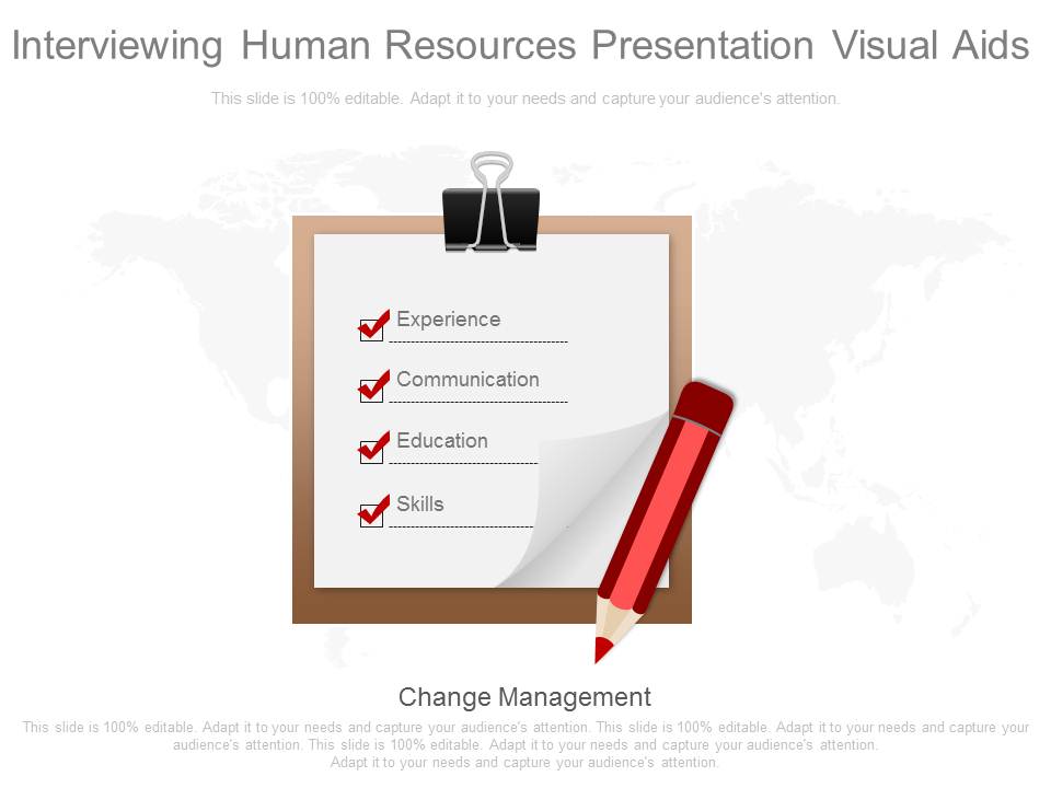 Interviewing Human Resources Presentation Visual Aids