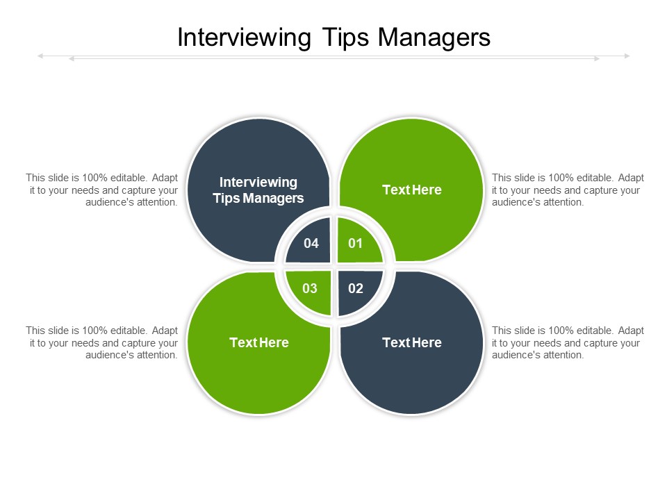 Interviewing Tips Managers Ppt PowerPoint Presentation Show Infographics Cpb