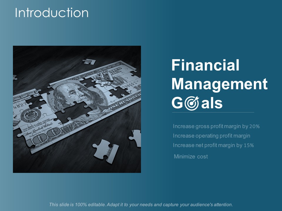 Introduction Financial Management Goals Ppt Powerpoint Presentation File Example