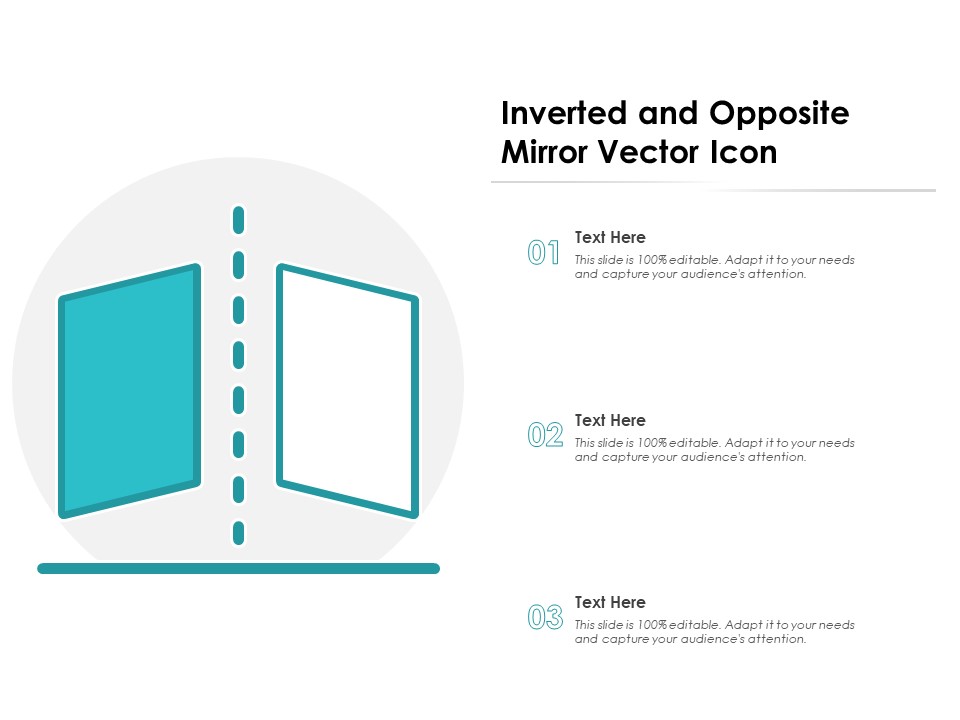 Inverted And Opposite Mirror Vector Icon Ppt PowerPoint Presentation Infographic Template Gallery PDF
