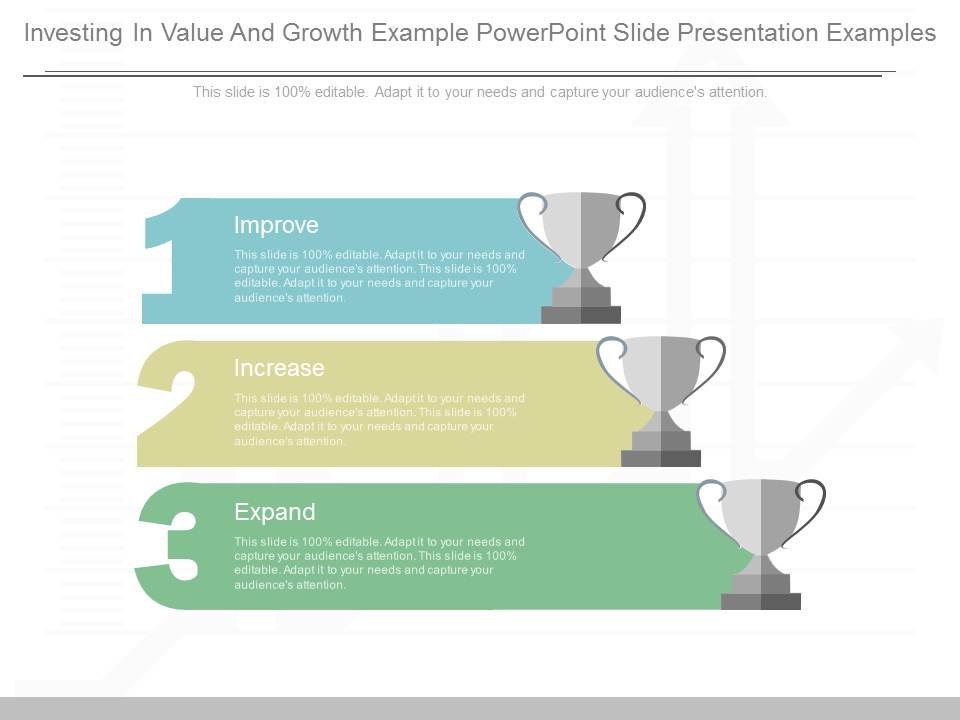 Investing In Value And Growth Example Powerpoint Slide Presentation Examples