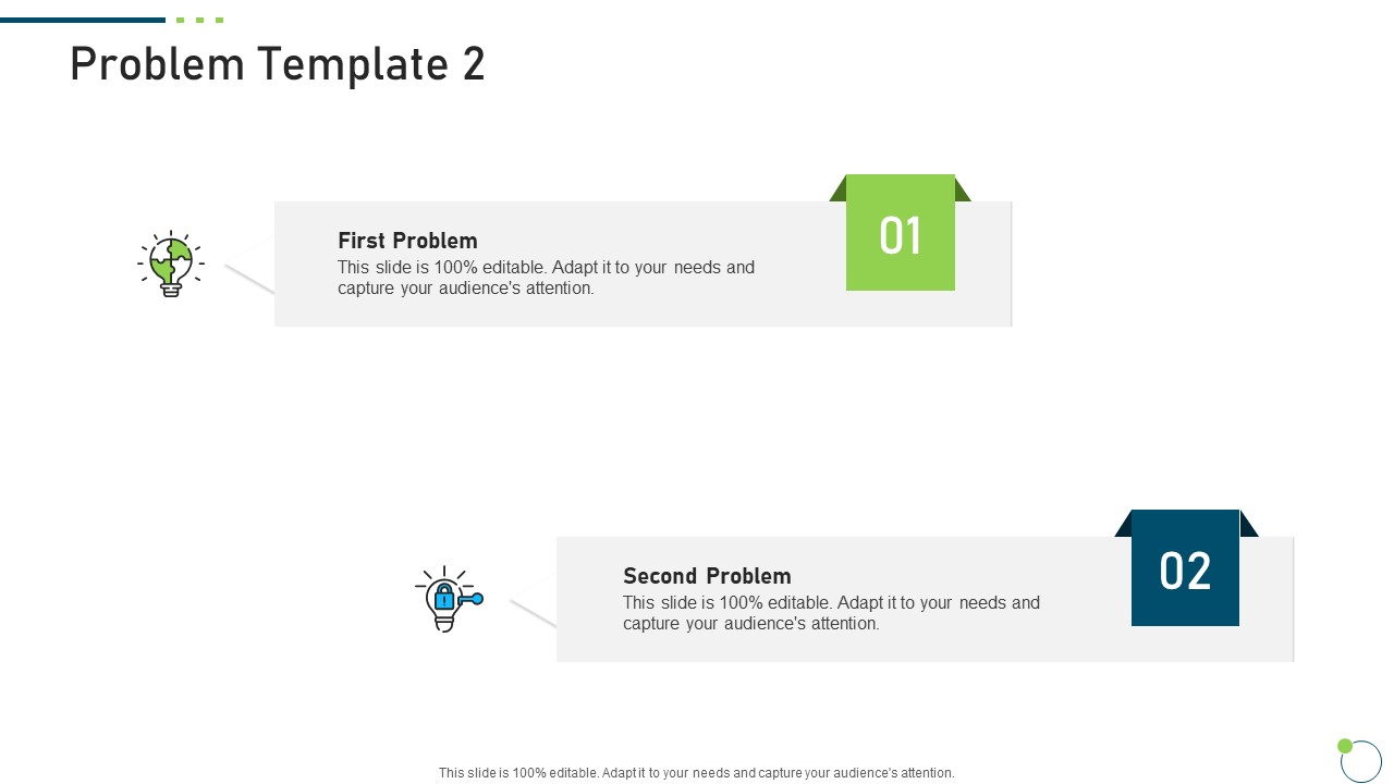 Investor Pitch Deck New Venture Capital Raising Problem Template 2 Summary PDF