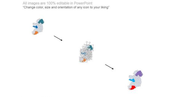 Ireland Map With Financial Ratio Analysis Powerpoint Slides