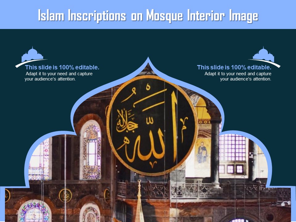 Islam Inscriptions On Mosque Interior Image Ppt PowerPoint Presentation Show Slides PDF