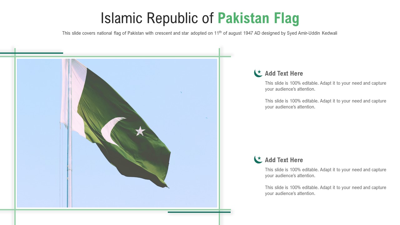 Islamic Republic Of Pakistan Flag PowerPoint Presentation PPT Template PDF