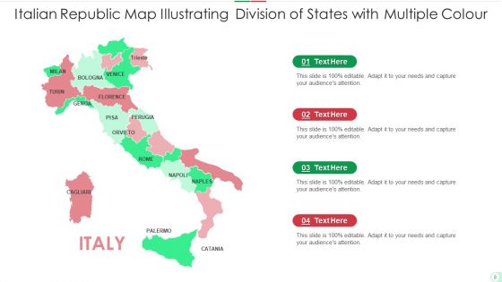 Italian Republic Map Highlighting Sea Territory Ppt PowerPoint Presentation Complete Deck With Slides