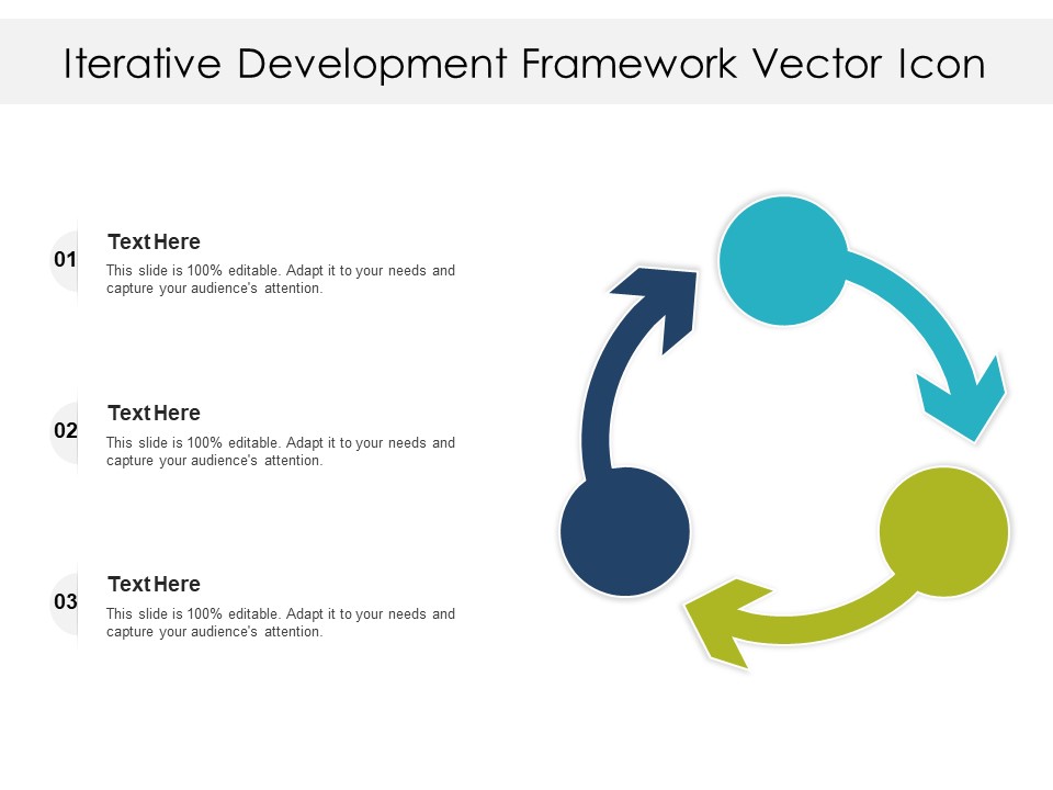 Iterative Development Framework Vector Icon Ppt PowerPoint Presentation File Grid PDF
