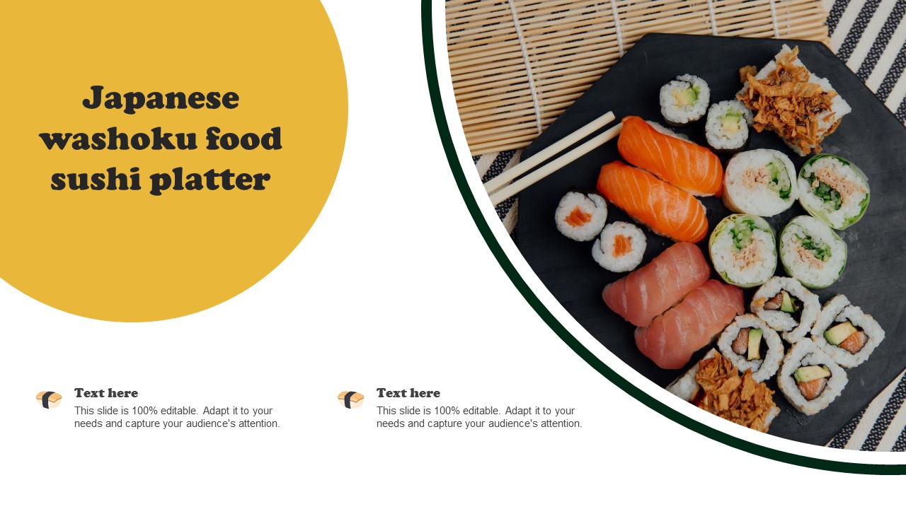 Japanese Washoku Food Sushi Platter Information PDF