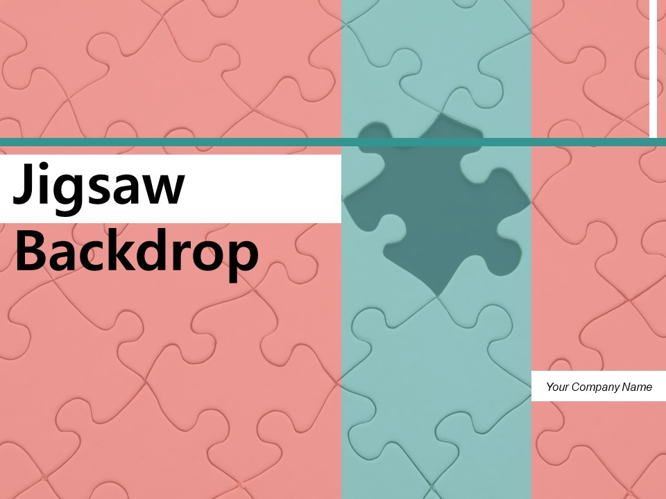 Jigsaw Backdrop Business Puzzle Ppt PowerPoint Presentation Complete Deck