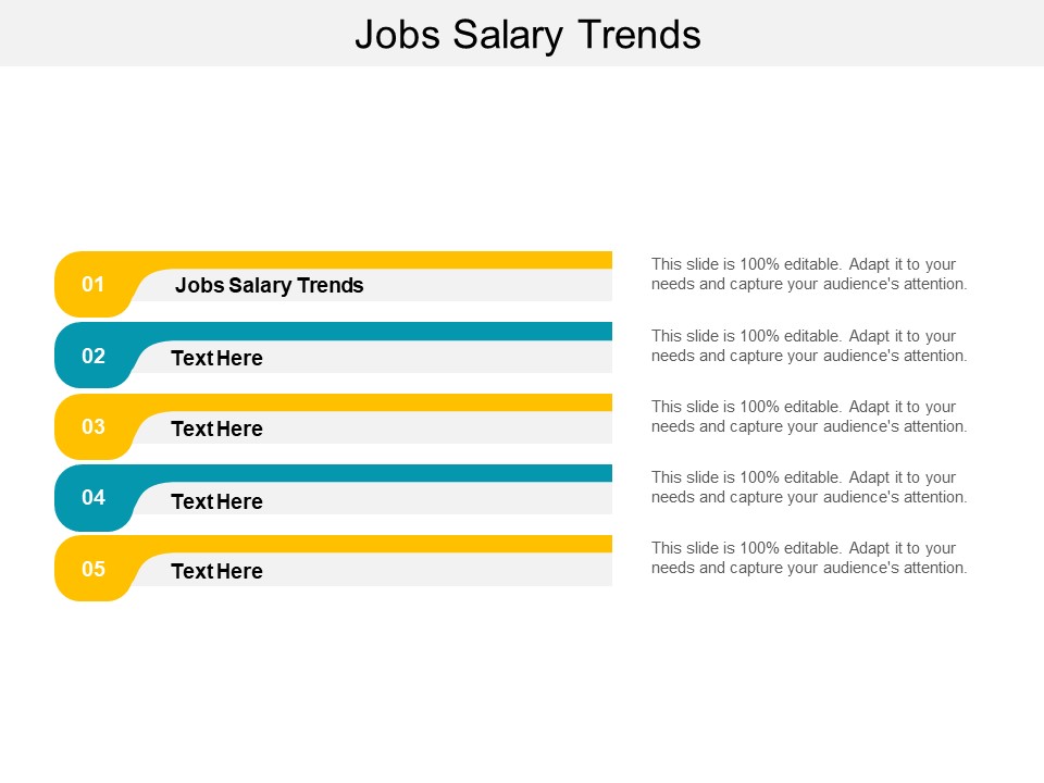 Jobs Salary Trends Ppt PowerPoint Presentation Inspiration Design Templates Cpb