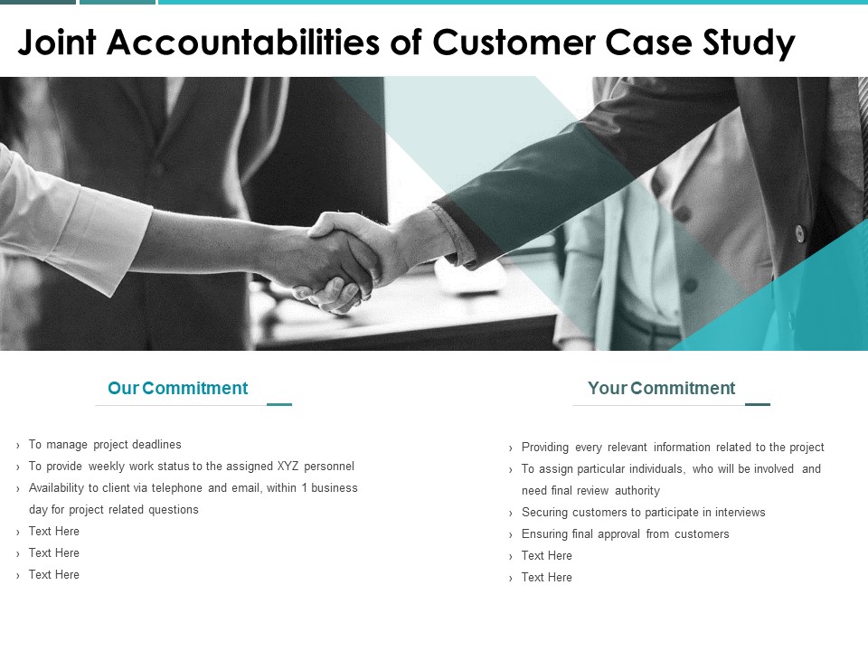 Joint Accountabilities Of Customer Case Study Ppt PowerPoint Presentation Portfolio Gallery