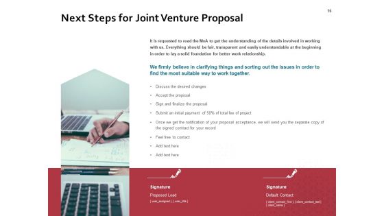 Joint Venture Proposal Ppt PowerPoint Presentation Complete Deck With Slides