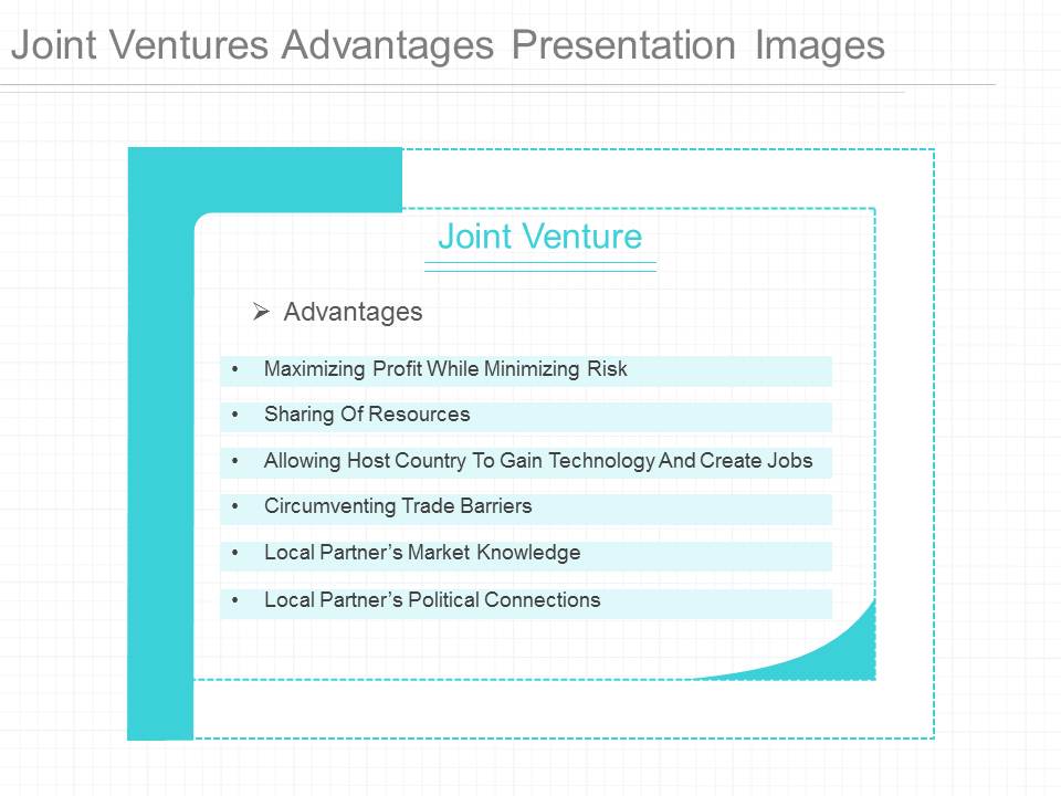 Joint Ventures Advantages Presentation Images
