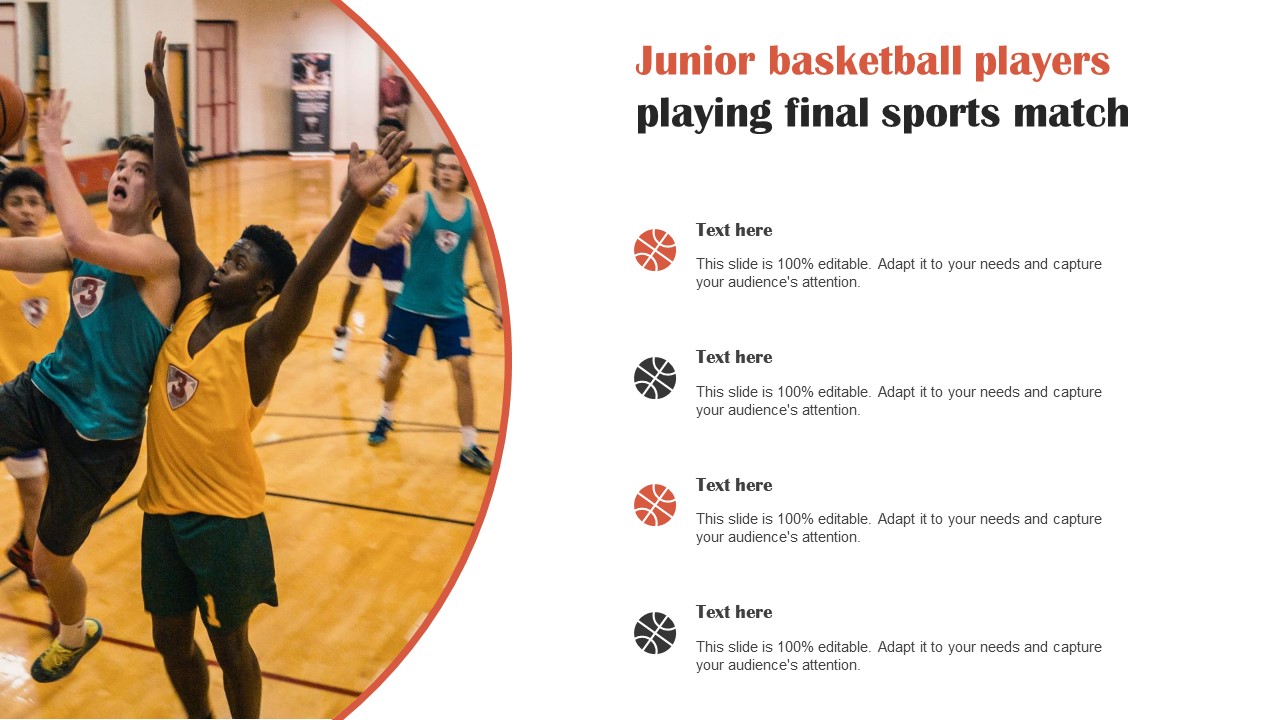 Junior Basketball Players Playing Final Sports Match Elements PDF
